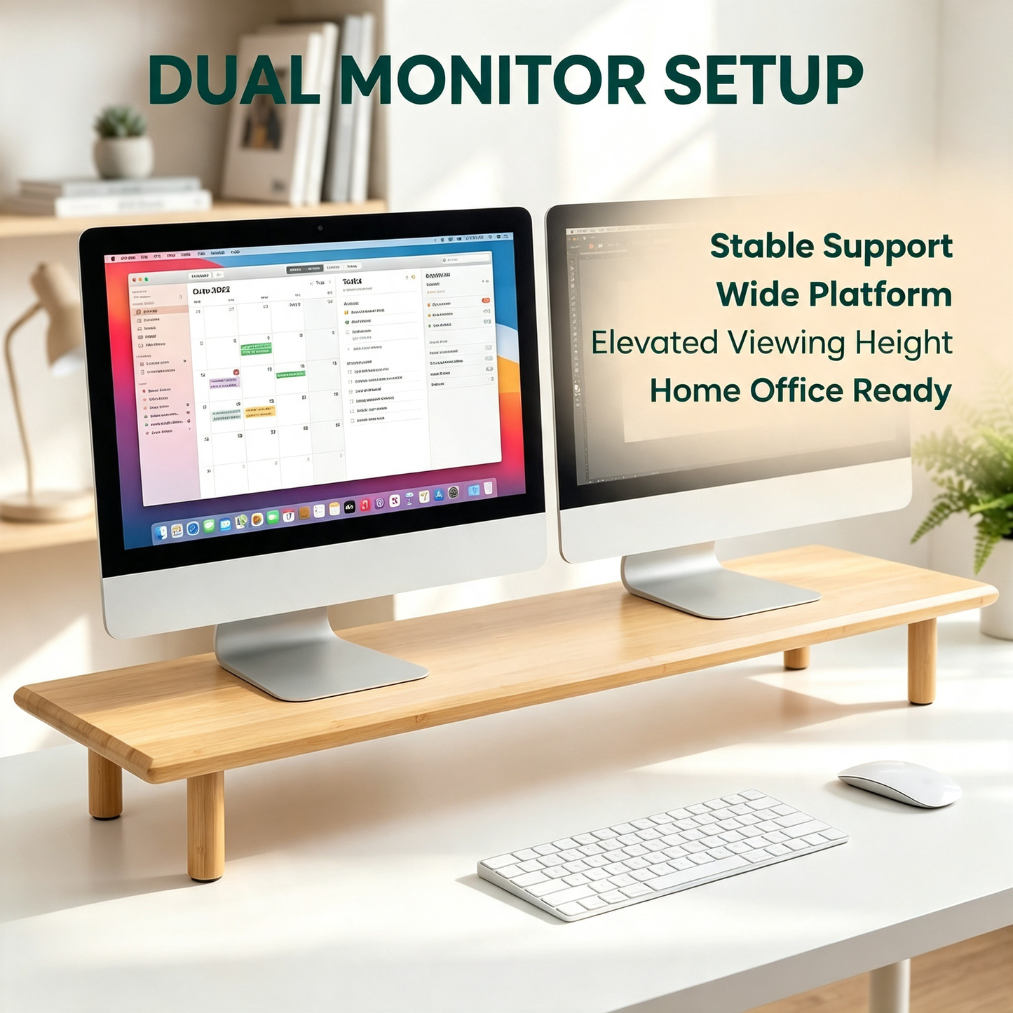 Bamboo Monitor Stand Riser