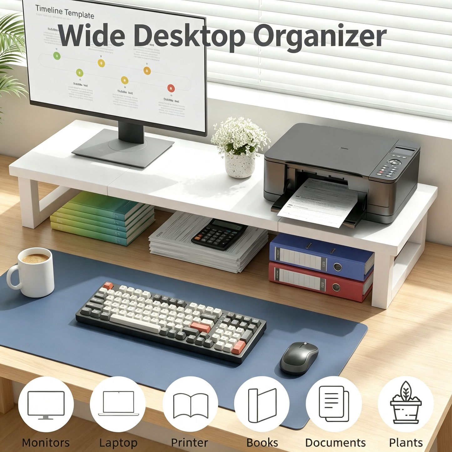Dual Monitor Desktop Stand